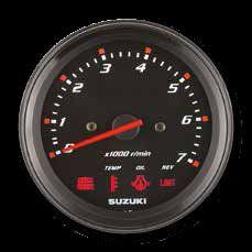 Suzuki Tachometer with Caution System Black Face 34200-93J02-000